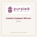 Custom compact mirrors — official purpleU branding